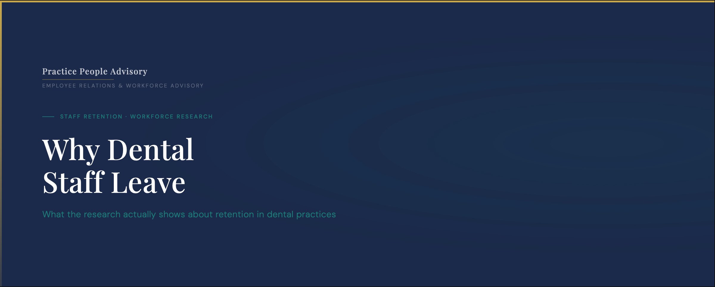 Why dental staff leave — retention research